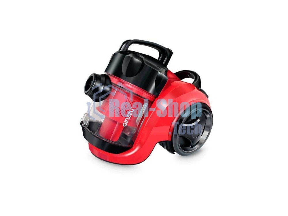 Пылесос GINZZU VS420 красно/черный Регулируемая мощность до 1700 Вт Легко очищающийся Мультициклонный фильтр. Повышенный объем пылесборника 3,0 л Телескопическая трубка Функция выдувания