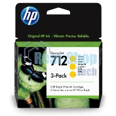 Картридж струйный HP 712 3ED79A желтый x3упак. (29мл) для HP DJ Т230/630