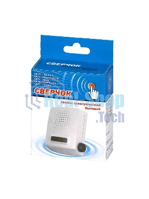 Звонок дверной проводной Сверчок трель 220В 80-90дБА бел. Тритон СВ-03