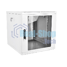 Шкаф телекоммуникационный настенный разборный 12U (600х650), съемные стенки, дверь стекло