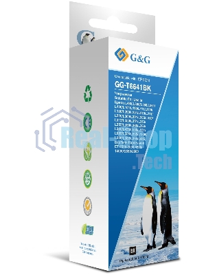 Чернила G&G GG-T6641BK черный100мл для Epson L100, L110, L120, L130, L132, L210, L222