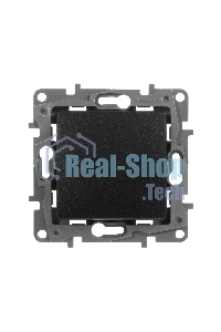 Переключатель с подсветкой, 10AX, антрацит