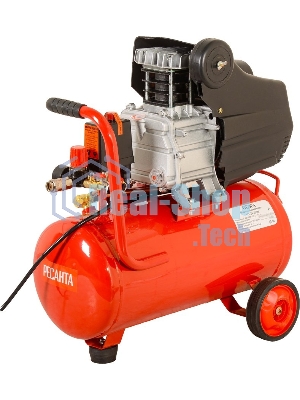 Компрессор поршневой Ресанта КП-24/260М масляный 260л/мин 24л 2000Вт красный/черный