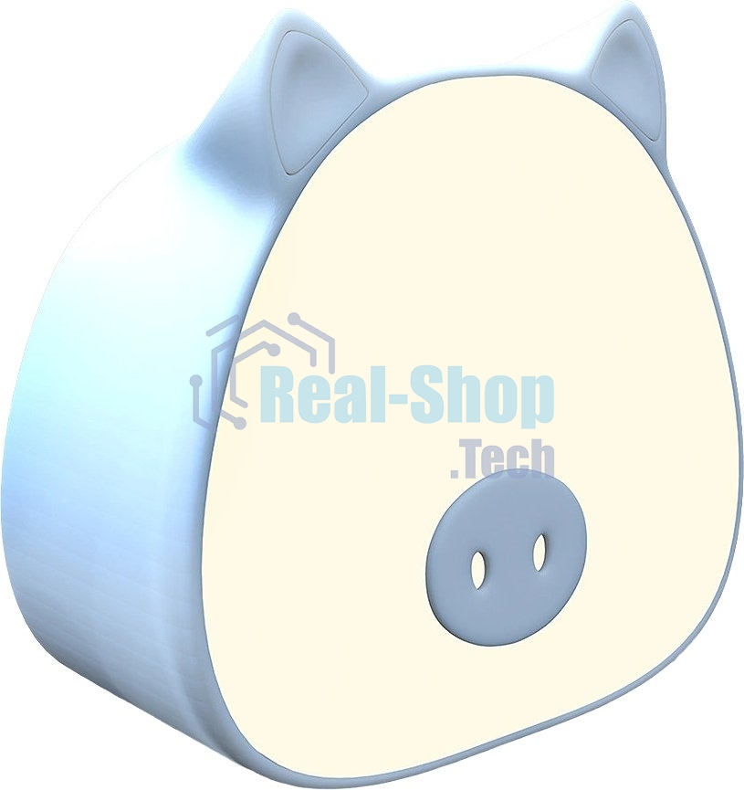 Ночник Gauss NN7036 поросенок голубой