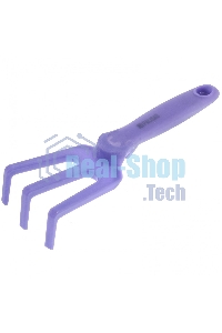 Рыхлитель 3-зубый, 75х250 мм, пластиковый, гелевая рукоятка, NYLON SOFT Palisad