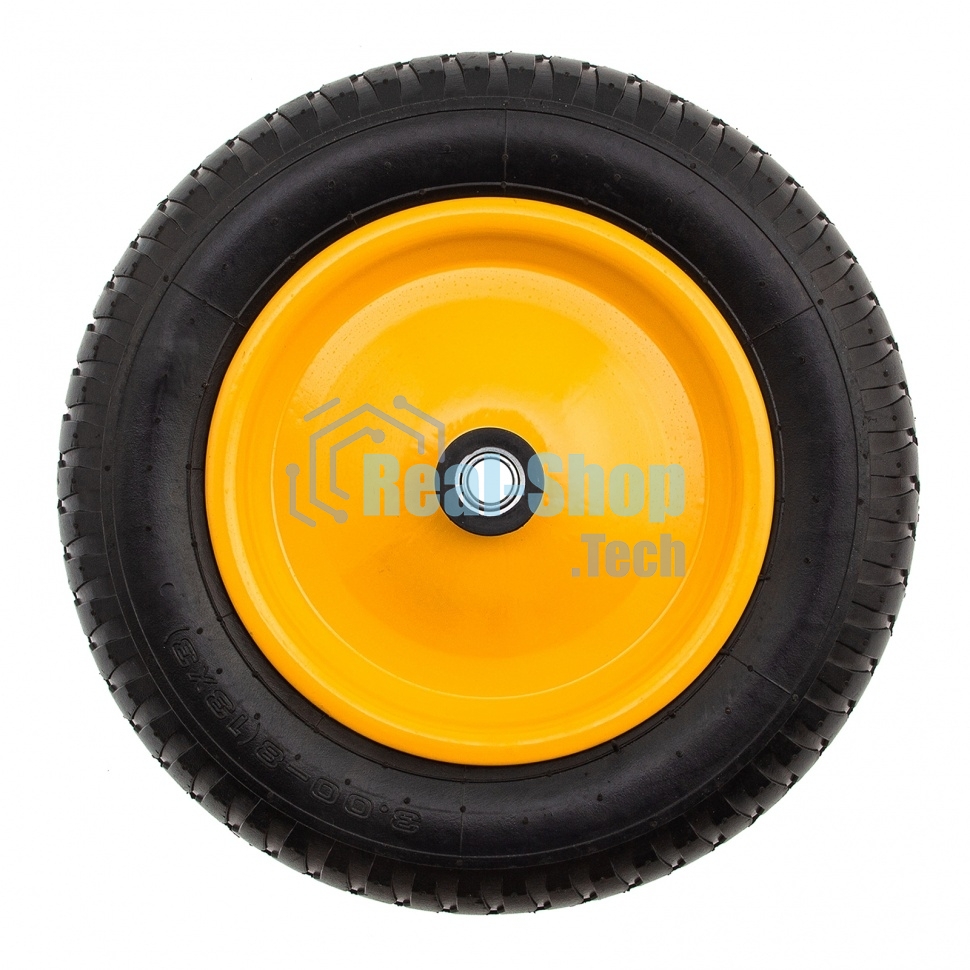 Колесо пневматическое Palisad 3.00-8, D360 мм, подш. внут. диам. 16 мм, длина оси 92 мм