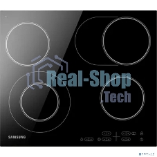 Встраиваемая электрическая варочная панель Samsung NZ64T3516AK/WT, 55 х 575 х 505 мм, стеклокерамика, скошенный край, черный