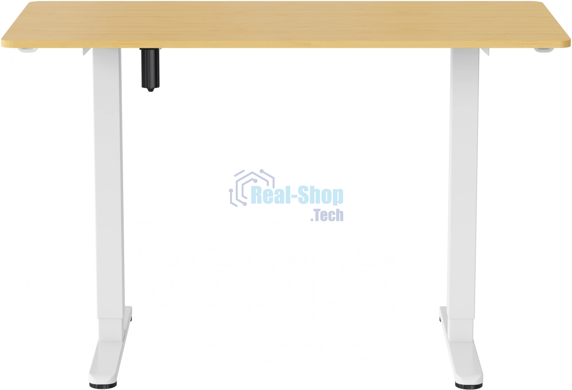 Стол компьютерный Cactus CS-ED-WTBAM столешница бамбук, бежевый, каркас белый