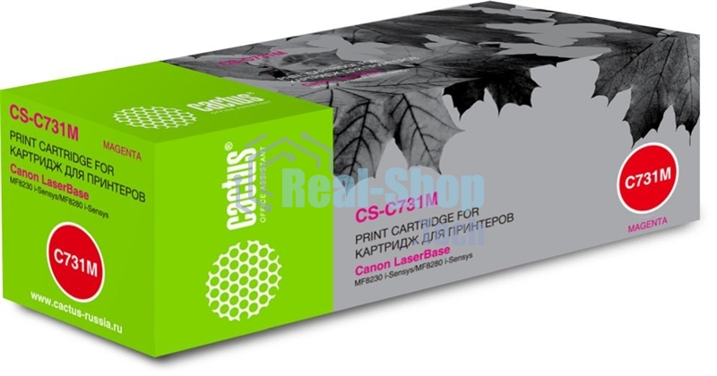 Картридж лазерный Cactus CS-C731M пурпурный (1800 стр.) для Canon LaserBase MF8230 i-Sensys/MF8280 i-Sensys