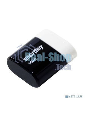 Флешка USB SmartBuy LARA black (SB16GBLARA-K), 16Gb, USB 2.0, R/W 15/5, черный/белый