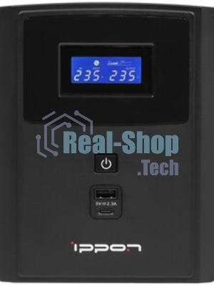 Источник бесперебойного питания Ippon Smart Power Pro II Euro 2200 1200Вт 2200ВА черный