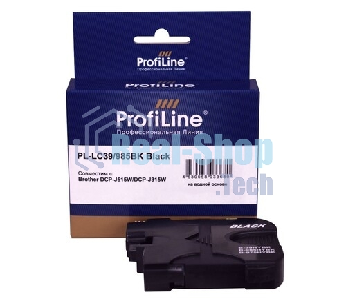 Картридж струйный ProfiLine PL-LC39/985BK для принтеров Brother DCP-J125/DCP-J315W/DCP-J515W/MFC-J220/MFC-J265W/MFC-J410/MFC-J415W с чернилами Black