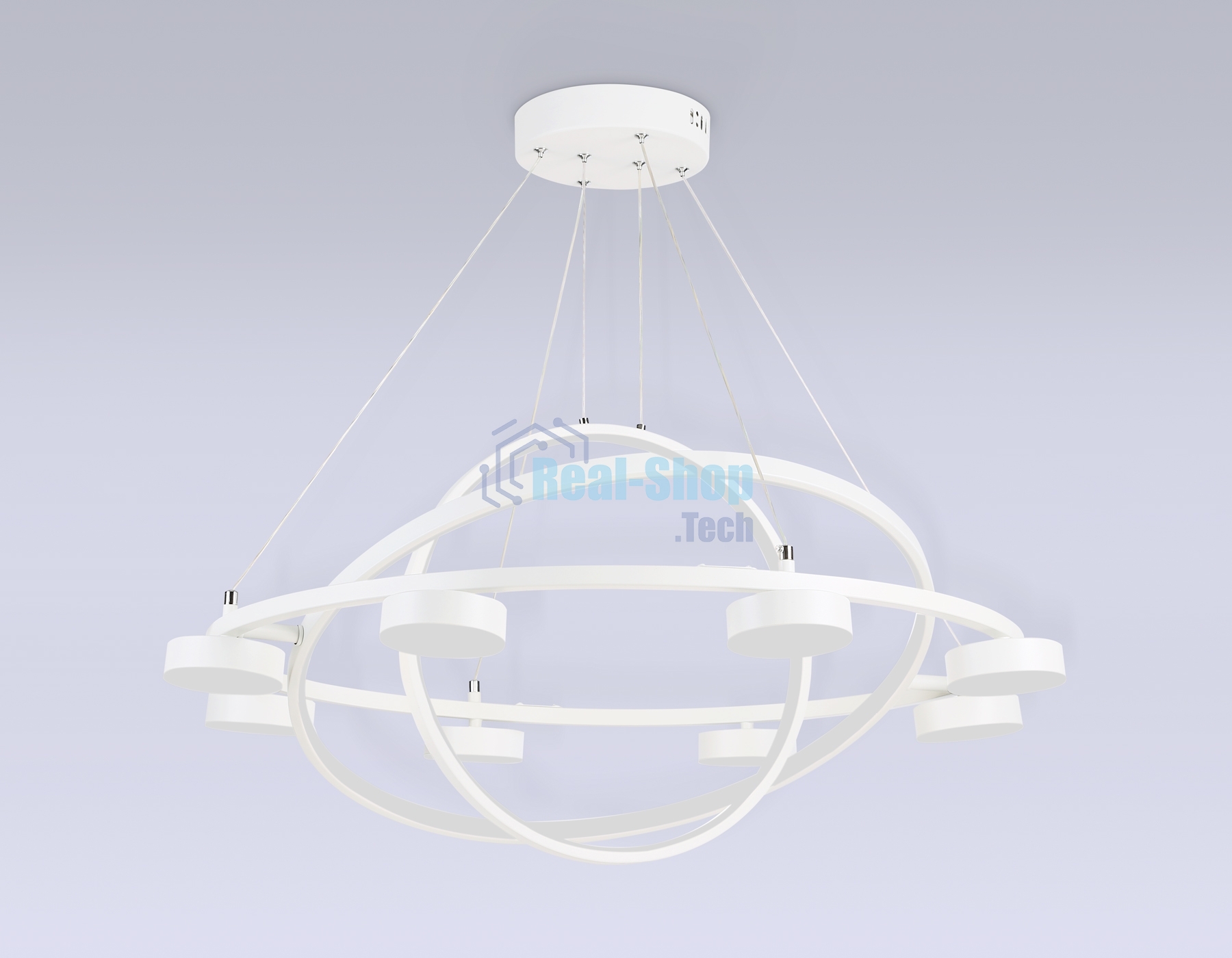 Светильник Ambrella light FL51777/3+8 WH белый 3000K/4200K/6400K 112W D800/580/400*1200 (ПДУ ИК)