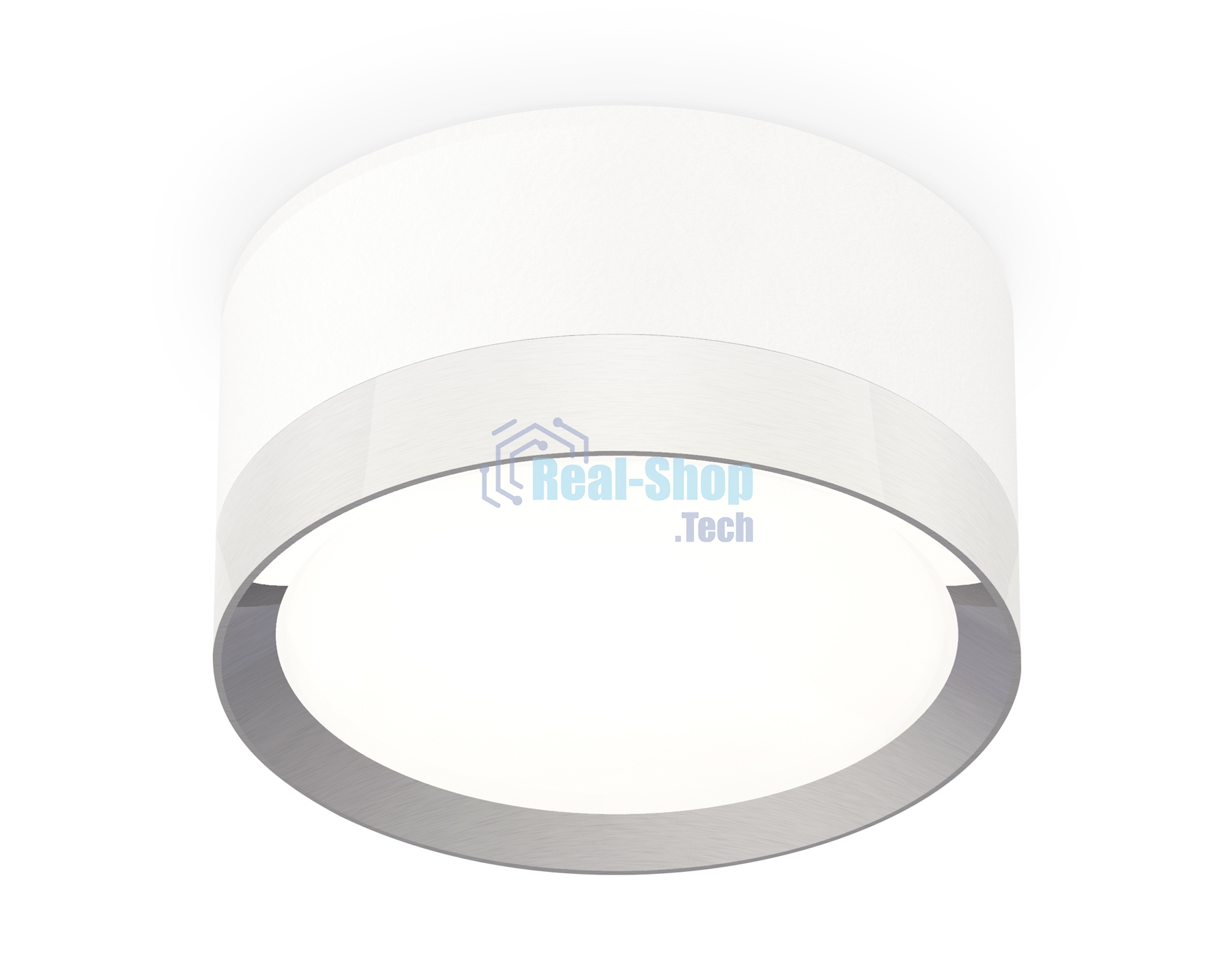 Светильник Ambrella Light XS8101003 SWH/PSL белый песок/серебро полированное GX53 (C8101, N8118)