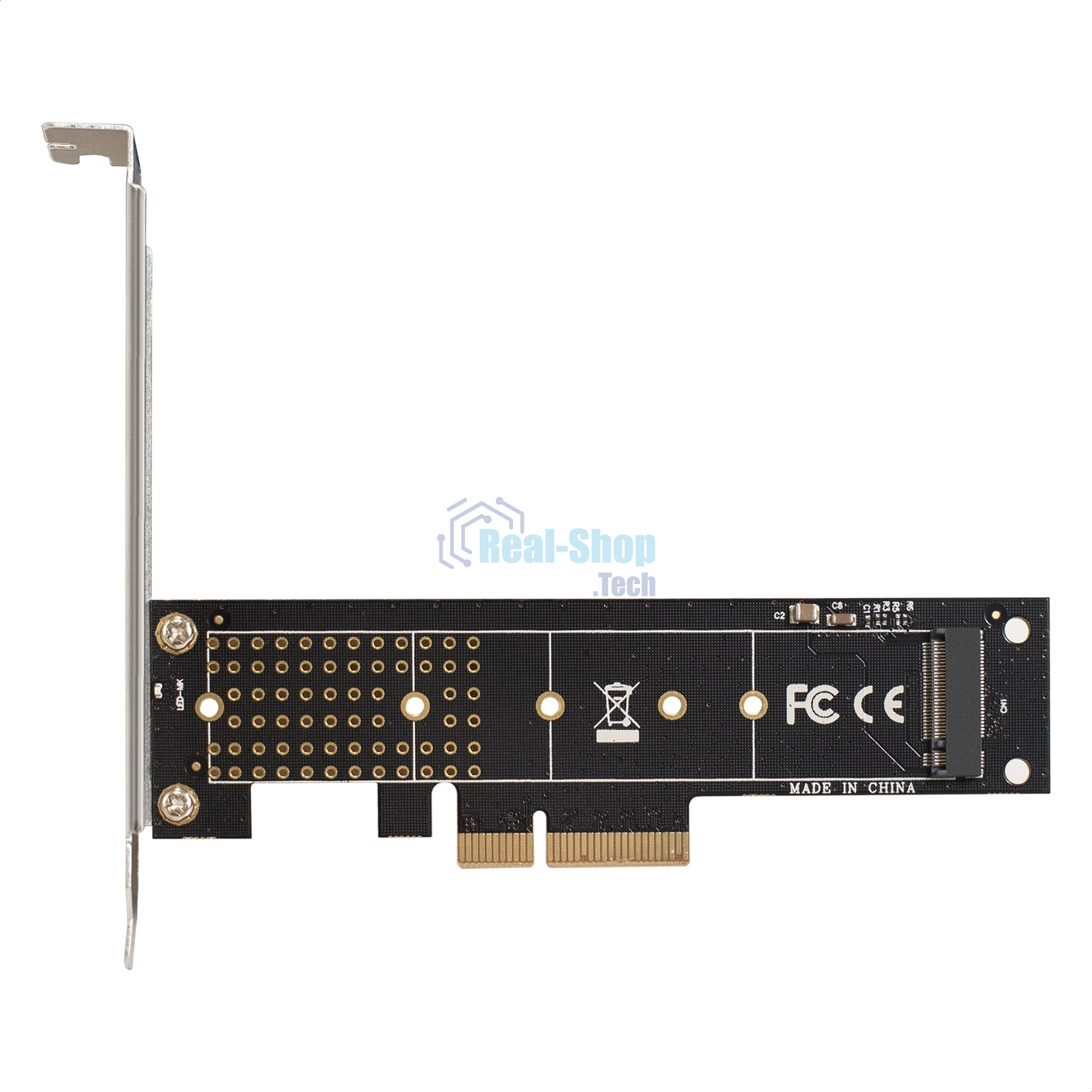 Переходник ExeGate EXE-570 (M.2 M key -> PCI-E x4 v3.0 для установки SSD 2230/2242/2260/2280/22110 M.2 M key в слот PCI-E x4)
