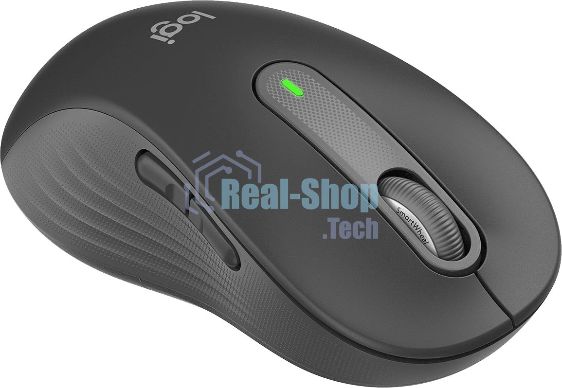Мышь беспроводная Logitech Signature M650 графитовый, 4000 dpi, радиоканал, Bluetooth, USB, кнопки - 5