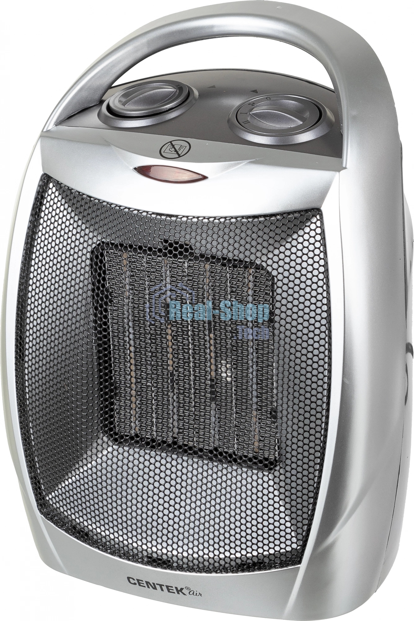 Тепловентилятор Centek CT-6020 серый, 750/1500 Вт, 15 м2, термостат