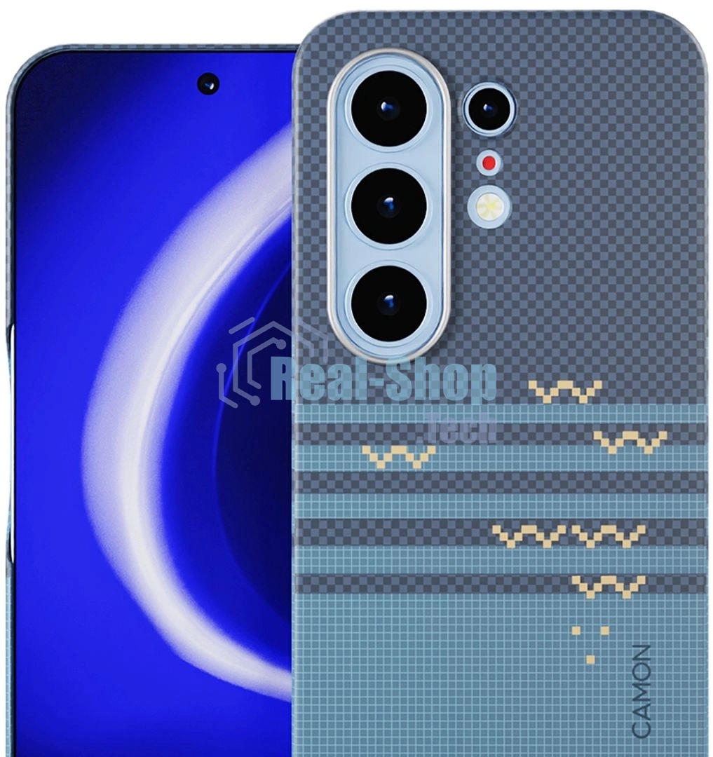 Чехол (клип-кейс) KRUTOFF для Tecno Camon 50 Ultra черный/зеленый (1071710)