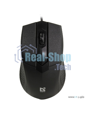 Мышь проводная Defender Optimum MB-270 черный, 1000 dpi, USB, кнопки - 3