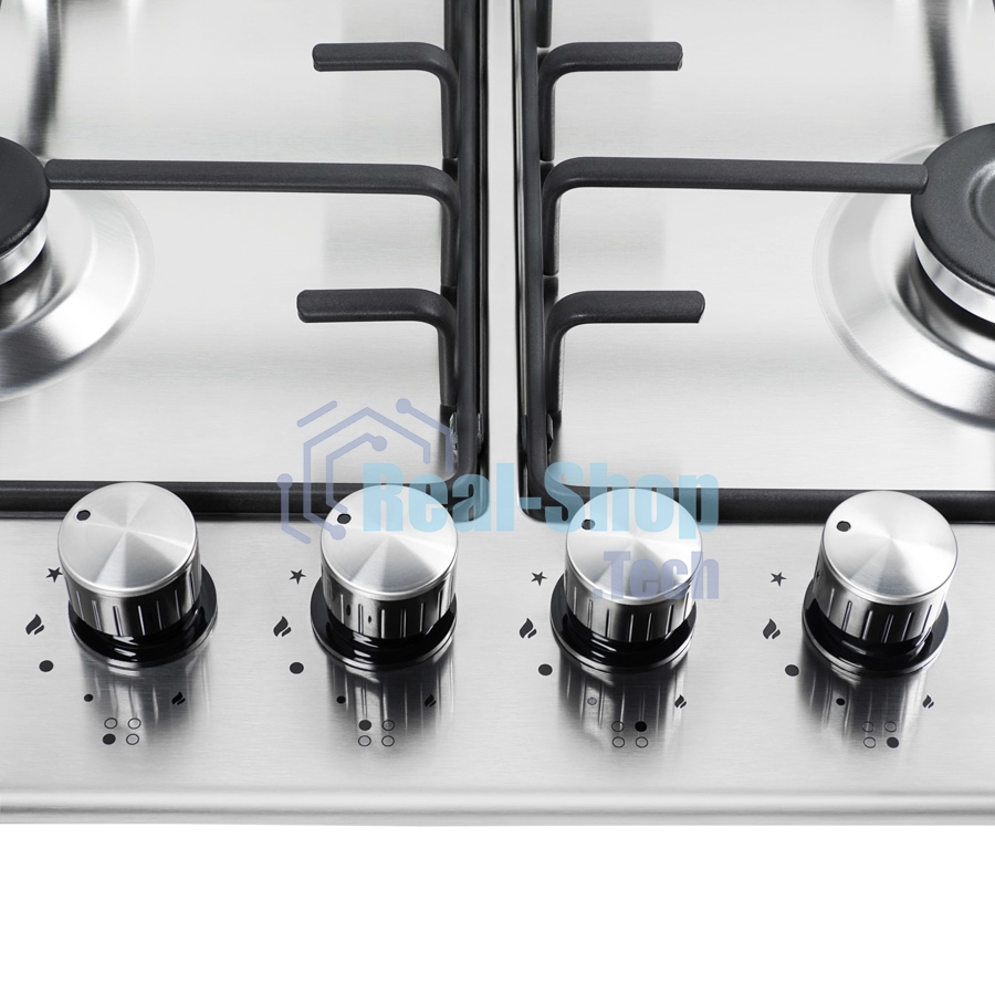 Газовая варочная панель Maunfeld EGHS.64.3ES/G/ • Тип установки: независимая • Управление: фронтальное, переключатели поворотные • Нагревательный элемент: конфорка, 4шт • Мощность конфорок, Вт: 2600, 1700, 1700, 1000• Материал исполнения: нержавеющая стал