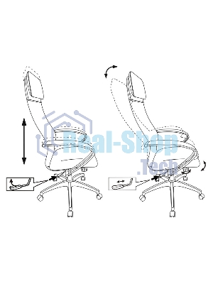 Кресло Бюрократ CH-608/BLACK TW-01 TW-11 черный, экокожа