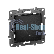 Переключатель с подсветкой, 10AX, антрацит