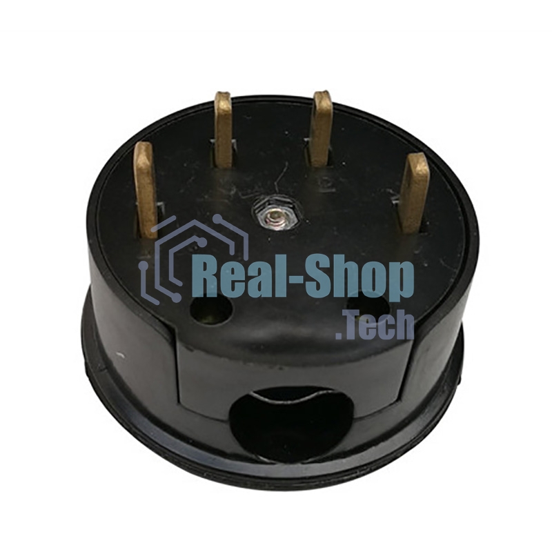 Вилка Rexant ВШ для электрической плиты 32 А, 380 В, 3Р+РЕ (ОУ) черная