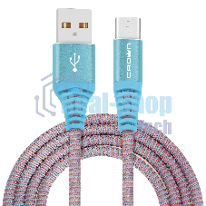 Кабель Crown USB - USB Type-C CMCU-3102C blue