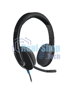 Гарнитура Logitech USB Headset H540 чёрный, проводная, USB