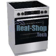 Плита электрическая Gorenje GECS6C70XC серебристый, конфорок 4 электрических, духовка 71 л, 60 см x 85 см x 60 см