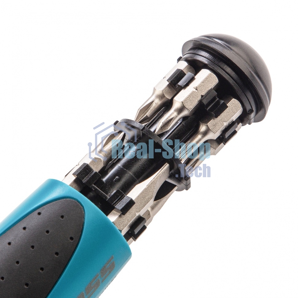 Отвертка реверсивная Gross механизм SmartPush, 12 шт., S2