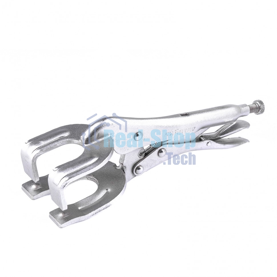 Зажим ручной Сибртех, двойной, точечная фиксация, 225 мм