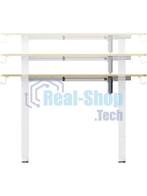 Стол компьютерный Cactus CS-ED-WTBAM столешница бамбук, бежевый, каркас белый