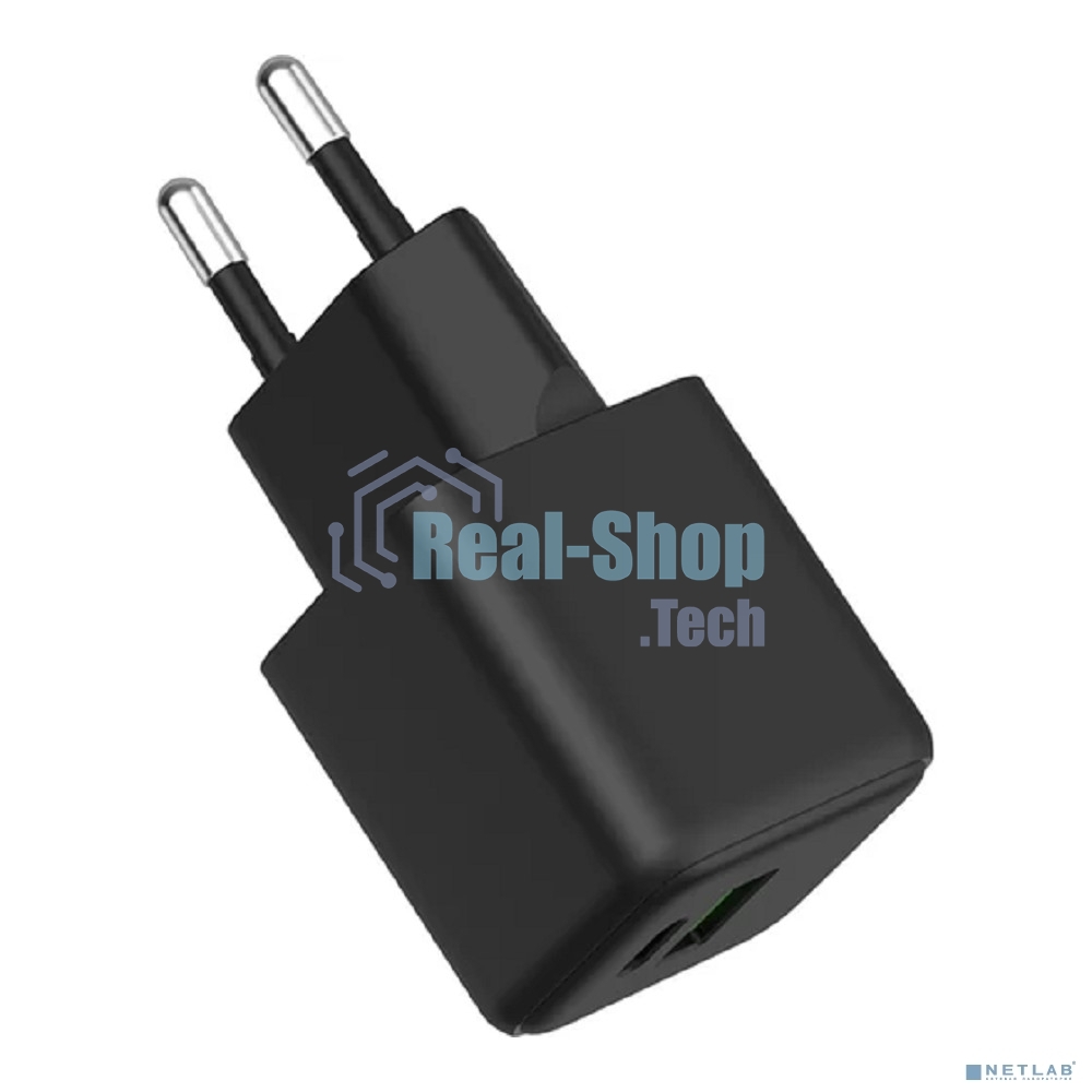 Сетевое зарядное устройство Rexant с двумя портами USB-A и Type-C, 20Вт GaN