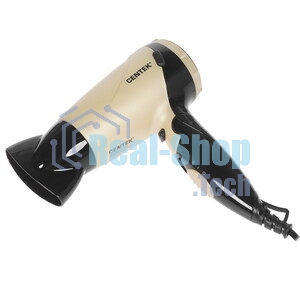 Фен Centek CT-2209 BLG черный/золотой перламутр, 1600 Вт, компактный