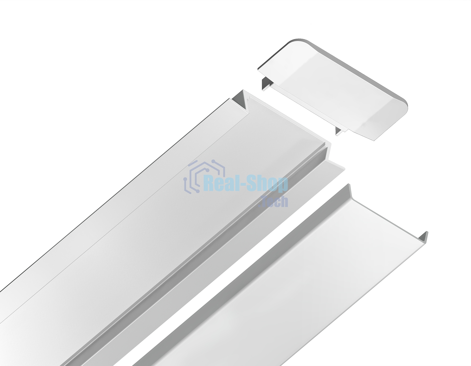 Алюминиевый профиль Ambrella light GP1100WH белый 2000*30.6*6