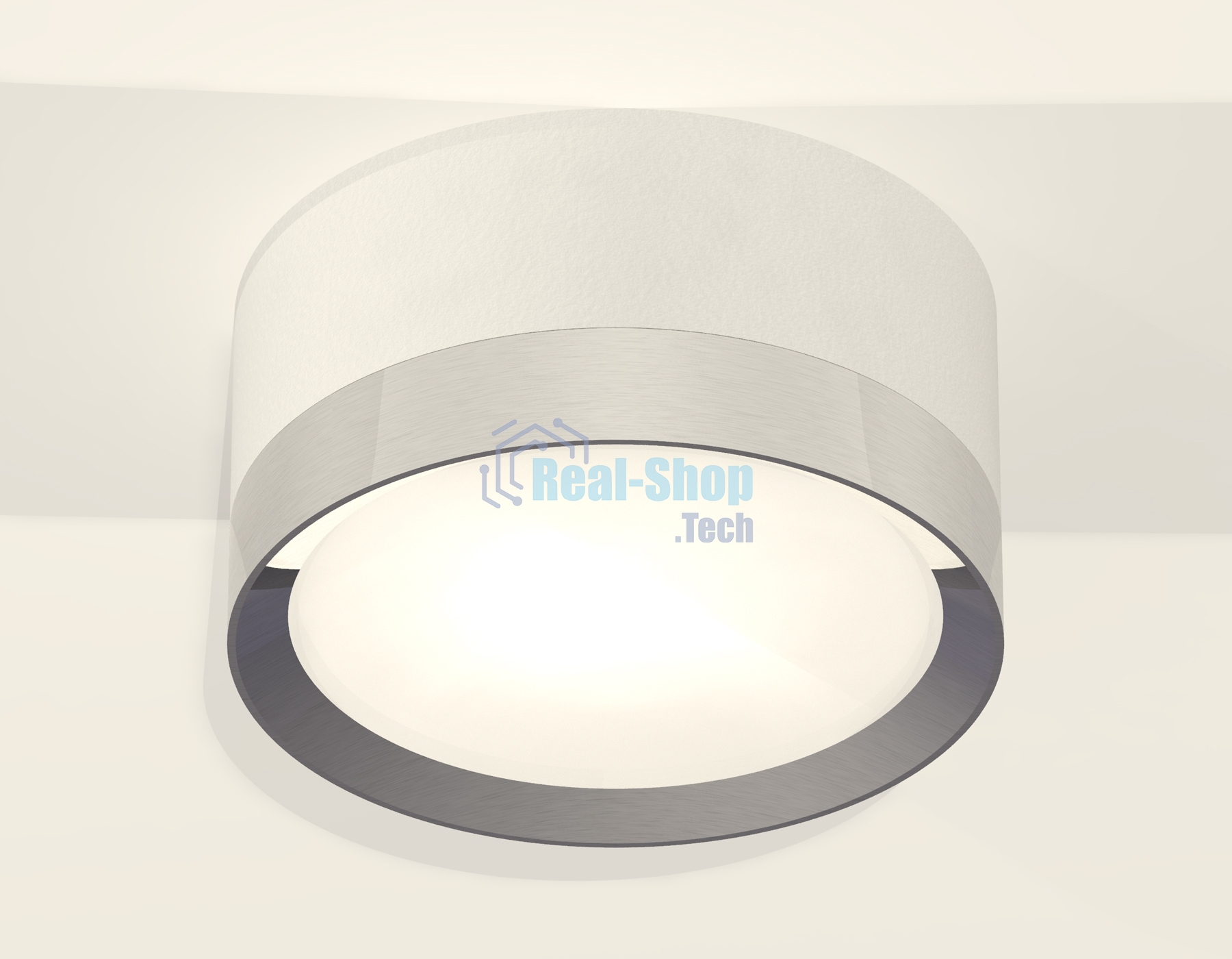 Светильник Ambrella Light XS8101003 SWH/PSL белый песок/серебро полированное GX53 (C8101, N8118)