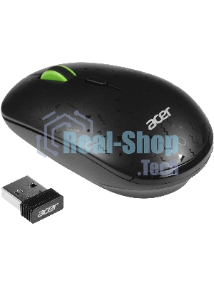 Мышь беспроводная Acer OMR307 черный, 1600 dpi, радиоканал, USB, кнопки - 4