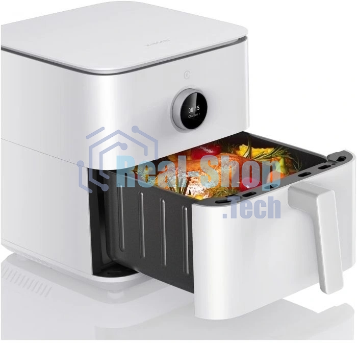 Аэрогриль Xiaomi Mi Smart Air Fryer 6.5L EU белый, 1800 Вт, 6.5 л, сенсор, 12 программ