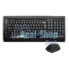 Комплект клавиатура + мышь A4TECH W 9300F USB черный, 2.4G наноприемник