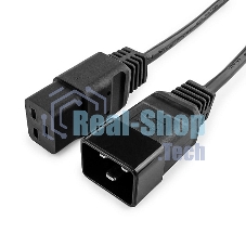 Кабель питания для UPC Gembird/Cablexpert, 1.5м, С19 - C20, 16А, черный, с заземлением(PC-189-C19)