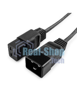 Кабель питания для UPC Gembird/Cablexpert, 1.5м, С19 - C20, 16А, черный, с заземлением(PC-189-C19)