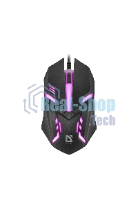 Мышь проводная Defender Hit MB-550 черный, 1600 dpi, USB, кнопки - 4