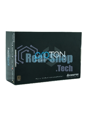 Блок питания Chieftec BDF-1000C, 1000Вт, 80 PLUS Bronze, 140мм, модульный, черный