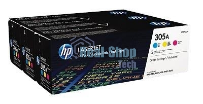 Картридж лазерный набор HP CF370AM № 305A голубой/пурпурный/желтый CLJ M451 (CE411A+CE412A+CE413A)