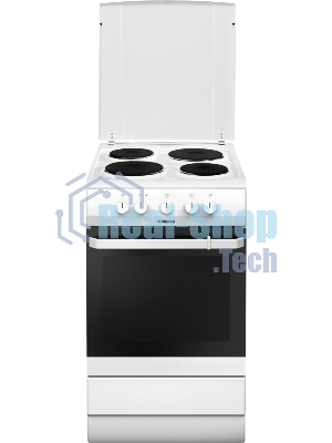 Плита электрическая Hansa FCEW53000 белый, конфорок 4 шт, духовка 68 л, 50 см x 85 см x 60 см
