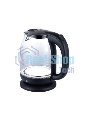 Чайник электрический BQ KT1833G черный/стальной, мощность 2200Вт, максимальный объем 1.7л