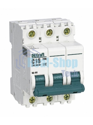Выключатель автоматический DEKraft 3п C 16А 4.5кА ВА-101 11078DEK