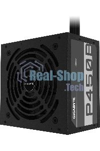 Блок питания Gigabyte GP-P450B, 450Вт, 80 PLUS Bronze, APFC 120мм, черный