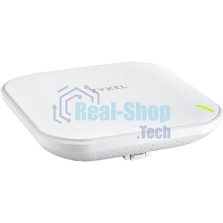 Гибридная точка доступа Zyxel NebulaFlex NWA50AX, WiFi 6, 802.11a/b/g/n/ac/ax (2,4 и 5 ГГц), MU-MIMO, антенны 2x2, до 575+1200 Мбит/с, 1xLAN GE, PoE, без поддержки Captive portal и WPA-Enterprise, защ